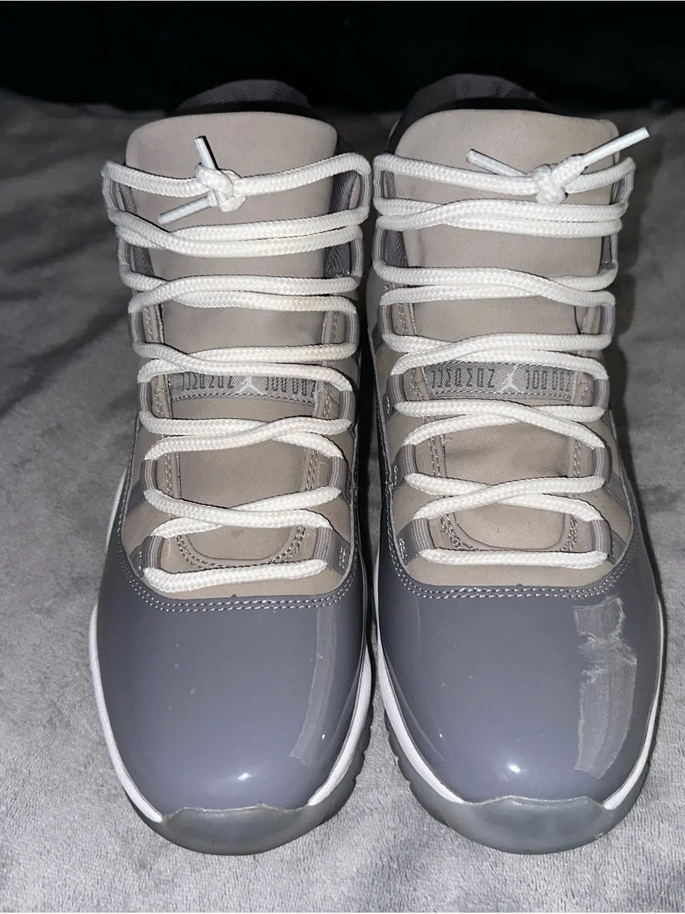 Jordan Men’s Athletic High-Top Sneakers - Gray and White